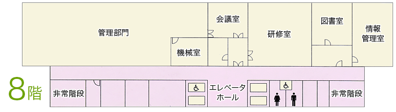 8階のフロア図